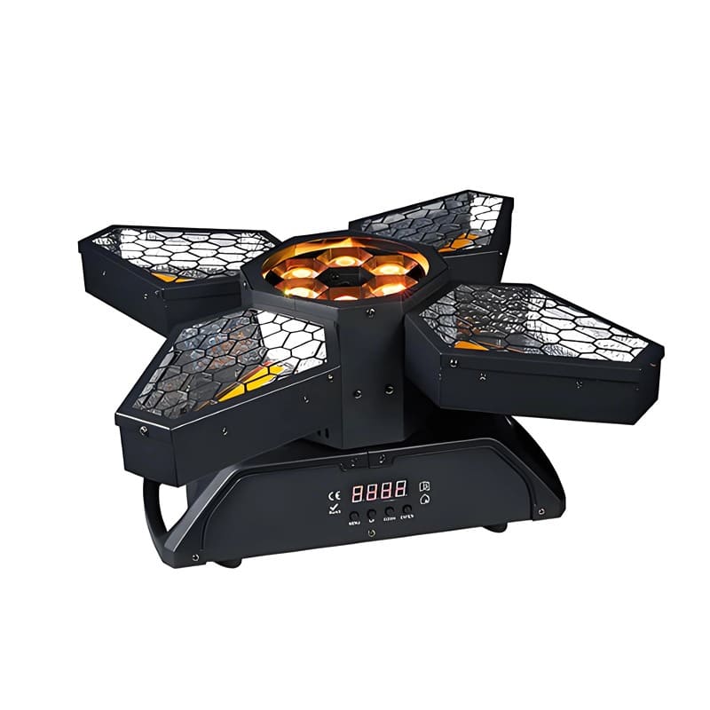 LED Retro Fan Light – 300W 4-in-1 RGBW for DJ & Party