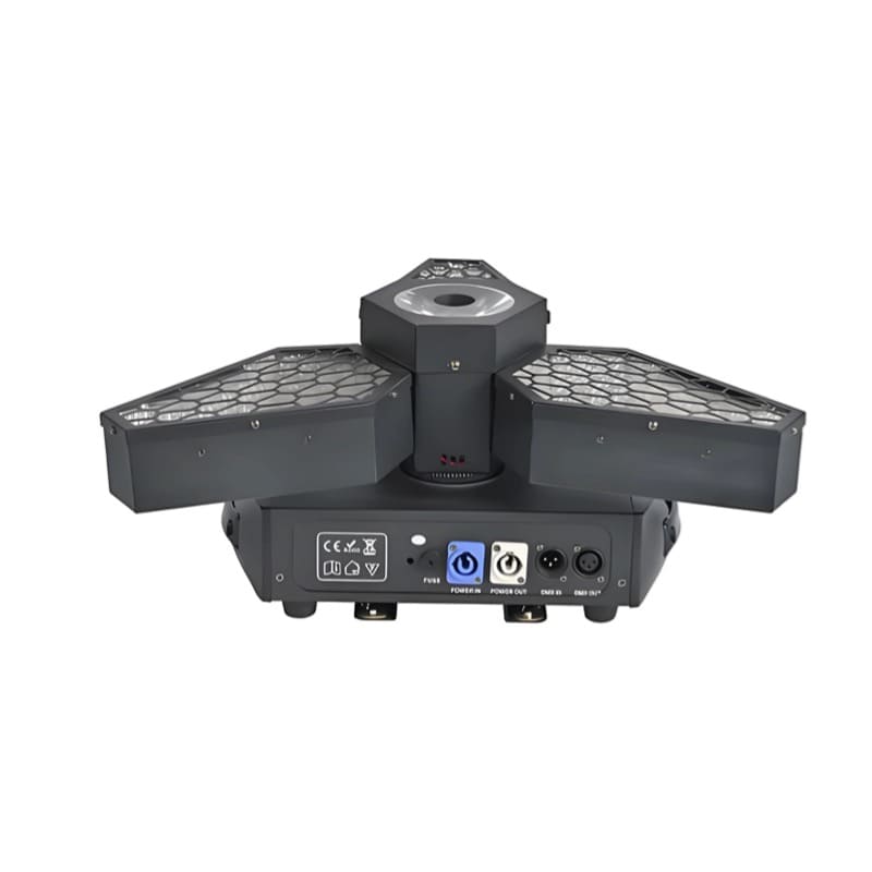 Trileaf RGB Retro Light – 3x60W Rotating Flash for DJ & Stage