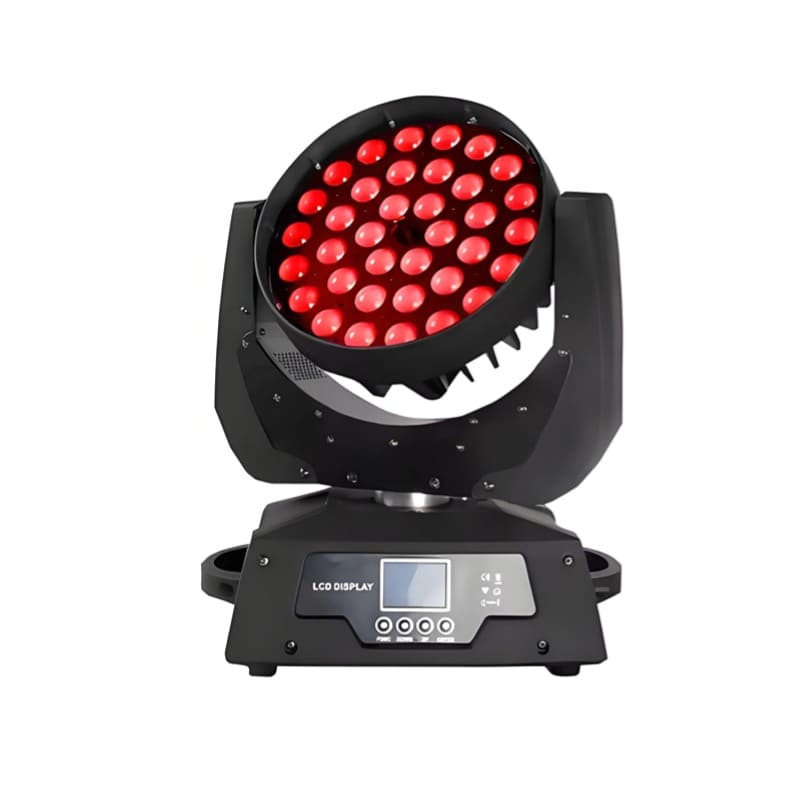 36x10W RGBW LED Zoom Moving Head Light – 4-in-1 DMX Wash