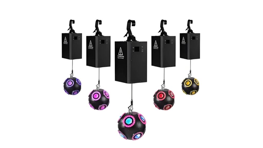 LED Kinetic Football Light – Lifting DMX RGB Ball