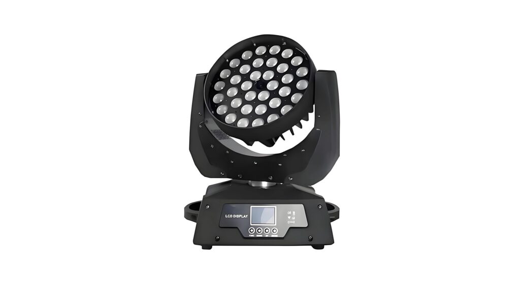 36x10W RGBW LED Zoom Moving Head Light – 4-in-1 DMX Wash